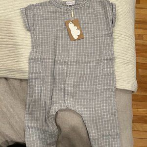 12-18 Month Dear Angel  Gray Romper